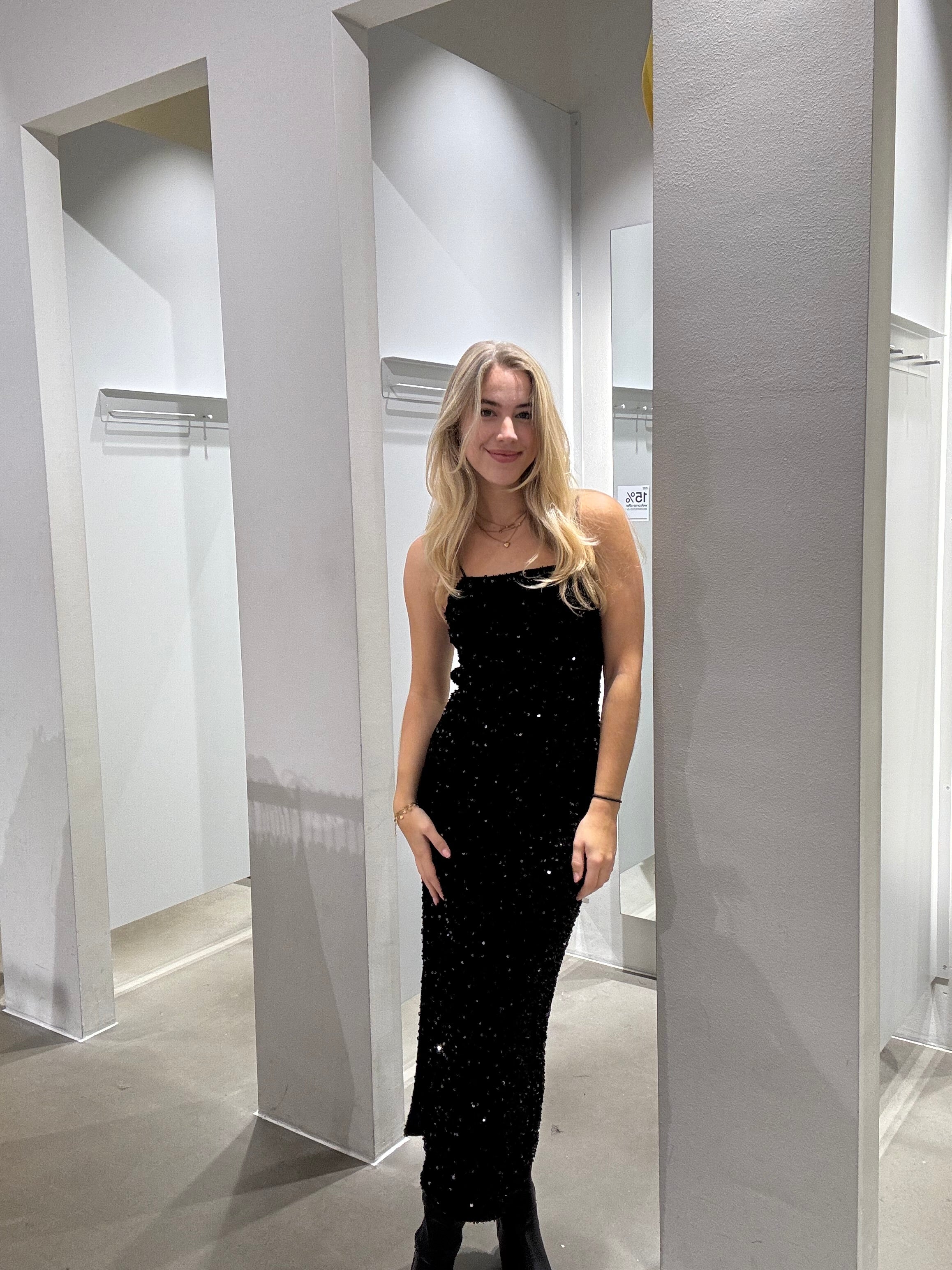 PCKAM Long Dress - Black